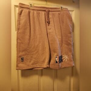NBA Shorts Men's L NWOT Pink Fleece Soft Cozy Warm